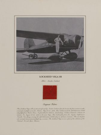 Lot #6010 Amelia Earhart Lockheed Vega Fabric