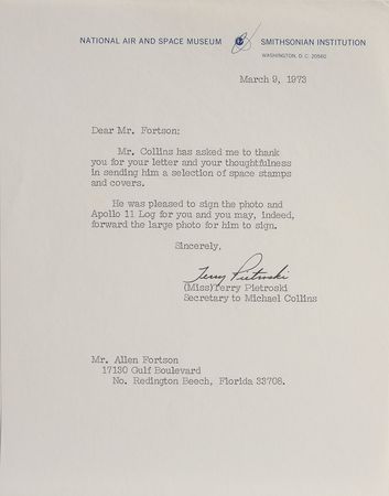 Lot #6269 Michael Collins Signed Booklet - Image 3