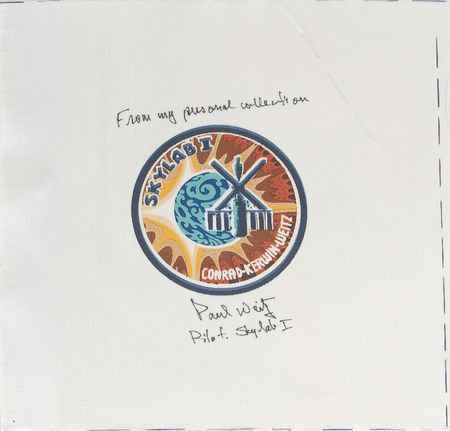 Lot #6455 Skylab 2: Paul Weitz’s Pair of Signed Skylab I Beta Patches - Image 2