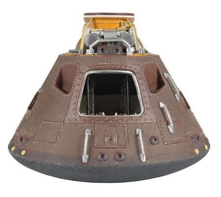 Lot #6336 James Lovell and Fred Haise Signed Apollo 11 CM Model - Image 2