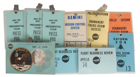 Lot #6200 Jack King Collection of Apollo Badges - Image 1