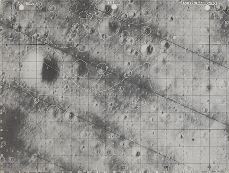 Lot #6332 Fred Haise Training-Used Signed Lunar Map Page - Image 2