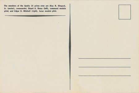 Lot #6360 Apollo 14 Signed Postcard Photograph - Image 2
