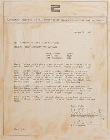 Lot #348 Apollo Dover ILC Employee Archive - Image 3