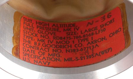 Lot #6035 B. F. Goodrich Mark IV Pressure Suit Gloves - Image 2