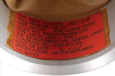 Lot #6035 B. F. Goodrich Mark IV Pressure Suit Gloves - Image 3