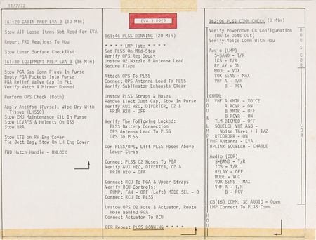 Lot #6426 Gene Cernan?s Apollo 17 Flown LM EVA Cue Cards - Image 1