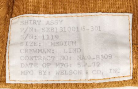 Lot #6447 Skylab 4: Gibson?s Flown Jacket and Pogue?s Training Boots - Image 8