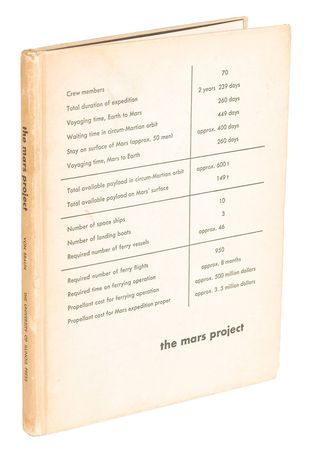 Lot #6025 Wernher von Braun 1953 Signed Book - Image 3