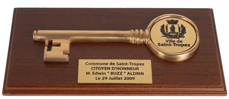 Lot #6286 Buzz Aldrin?s Collection of Four Awards - Image 1