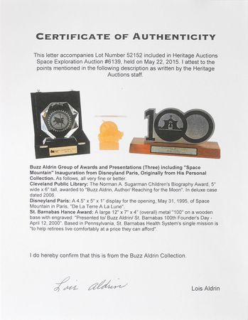 Lot #338 Buzz Aldrin - Image 4