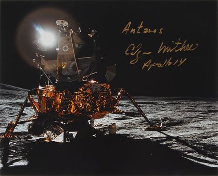 Lot #6188 Moonwalkers Set of Three Signed Photographs - Image 3