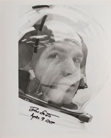Lot #6228 Dave Scott and Jim McDivitt Pair of Signed Photographs - Image 2