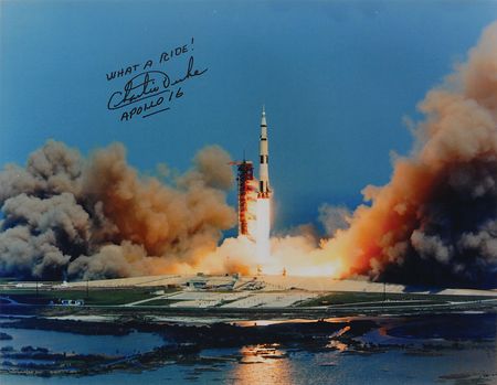 Lot #6421 Charlie Duke Pair of Signed Photographs - Image 2