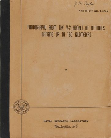 Lot #6020 V-2 Rocket Photography Book