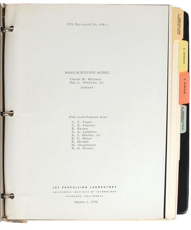 Lot #6554  Mars Scientific Model Manual - Image 2