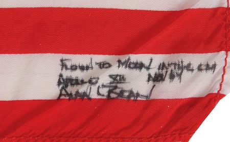 Lot #6299 Alan Bean’s Apollo 12 Lunar Orbit-Flown Medium-Sized American Flag - Image 2