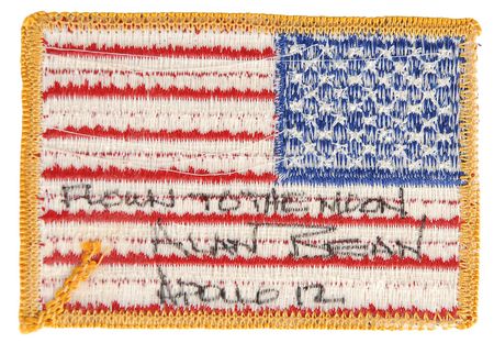 Lot #6301 Alan Bean’s Apollo 12 Lunar Orbit-Flown Embroidered American Flag - Image 2