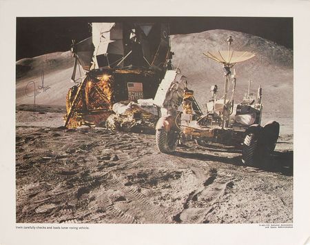 Lot #6392 Jim Irwin Oversized Signed Photograph - Image 1