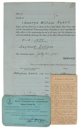 Lot #6001  Early WWI and WWII Aviation Pilot?s Archive - Image 16
