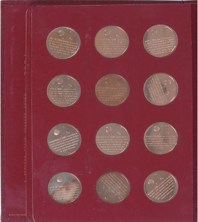 Lot #6204 ‘America in Space’ (36) Bronze Medallion Proof Set - Image 5