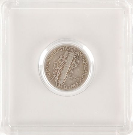 Lot #6079 Liberty Bell 7 Flown Dime - Image 1