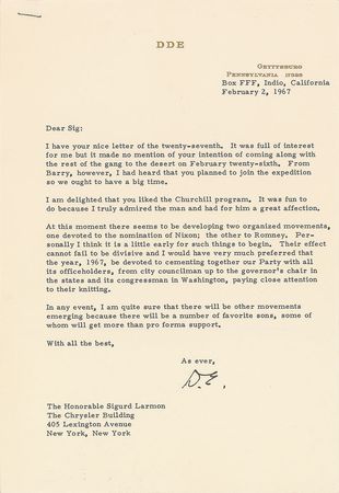 Lot #112 Dwight D. Eisenhower: Ike looks to Jefferson as he considers a second term: ?The problem he faced some 150 years ago and the one that now confronts me? - Image 3