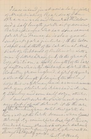 Lot #475 George Peter Alexander Healy Handwritten Letter Signed - Image 2