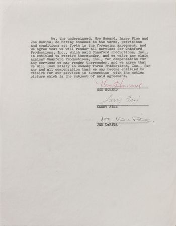 Lot #820 Three Stooges - Image 1