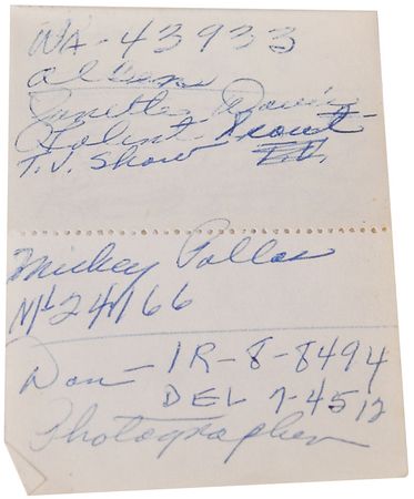 Lot #37 Jack Ruby Pocket Notepad Notepad - Image 2