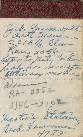 Lot #37 Jack Ruby Pocket Notepad Notepad - Image 3