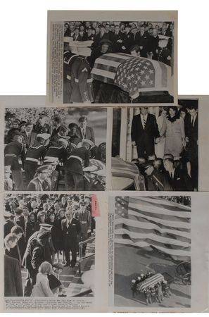 Lot #40 Collection of (15) Kennedy Funeral Wire