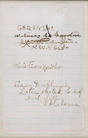 Lot #287 Geronimo: Geronimo and two fellow leaders of the Chiricahua Apache - Image 2