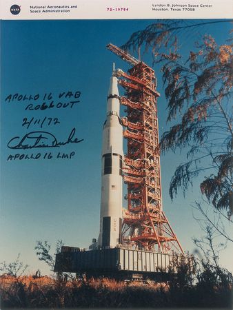 Lot #438 Charlie Duke Signed Photographs - Image 3