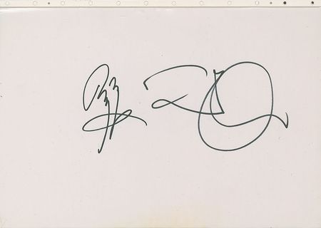 Lot #768 Led Zeppelin: Plant and Page Signature - Image 1