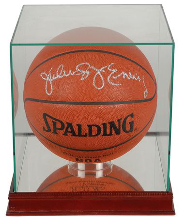 Lot #942 Magic Johnson and Julius Erving Basketballs - Image 1