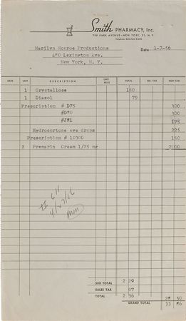 Lot #891 Marilyn Monroe Calendar and Document - Image 2