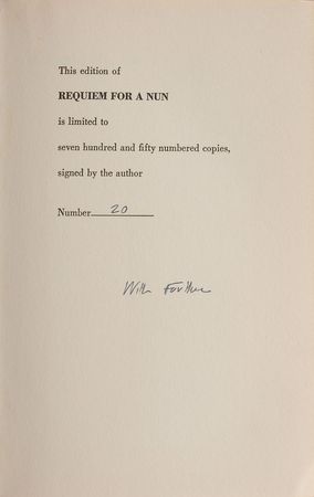 Lot #560 William Faulkner Book - Image 1