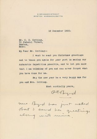 Lot #299 Richard E. Byrd - Image 1
