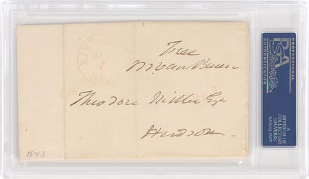 Lot #122 Martin Van Buren Free Frank - Image 2