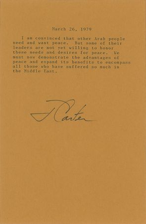 Lot #187 Jimmy Carter Typed Quotes Signed - Image 4