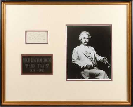 Lot #556 Samuel L. Clemens Signature - Image 1