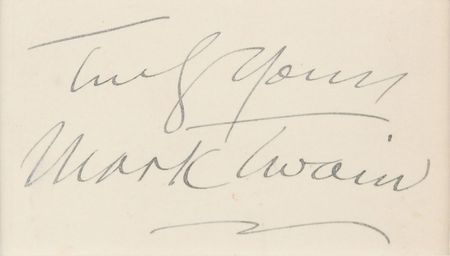Lot #556 Samuel L. Clemens Signature - Image 2