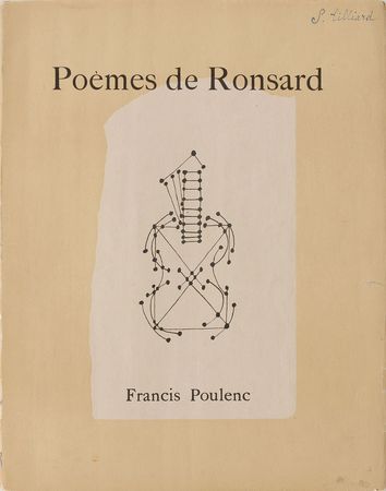 Lot #626 Francis Poulenc Sheet Music - Image 1