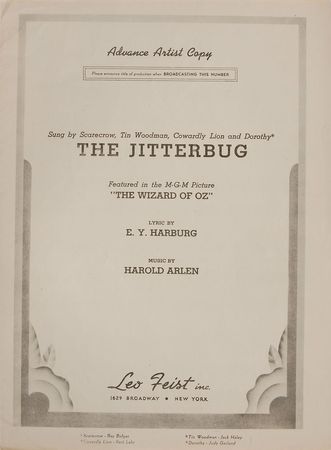 Lot #916 Wizard of Oz Sheet Music - Image 1