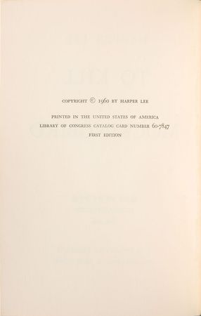 Lot #564 Harper Lee: Rare inscribed first edition of To Kill a Mockingbird - Image 5