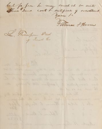 Lot #72 Millard Fillmore: Fillmore affirms an 1846 land transaction - Image 1