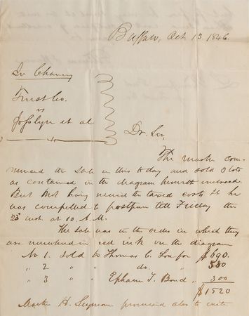 Lot #72 Millard Fillmore: Fillmore affirms an 1846 land transaction - Image 2