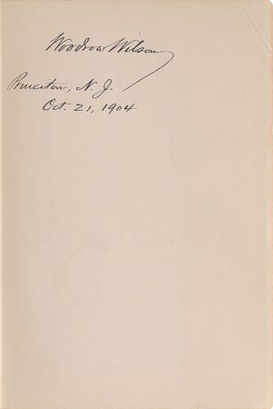Lot #154 Woodrow Wilson Book - Image 1