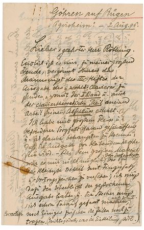 Lot #640 Ferruccio Busoni Handwritten Letter Signed - Image 1